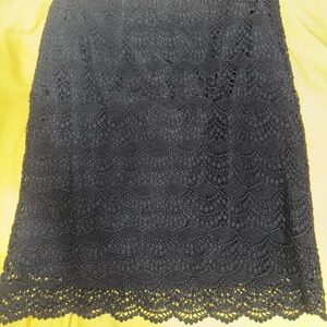 Elegant Black Lace Skirt
